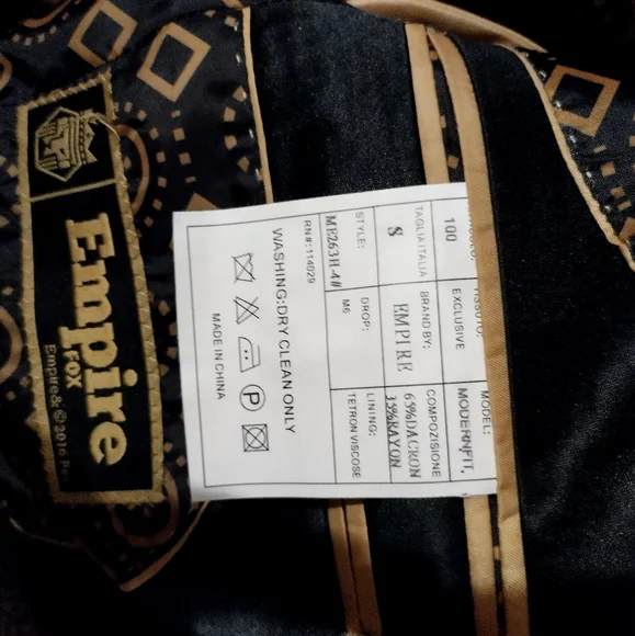Man's suit by fox 6 "Empire"